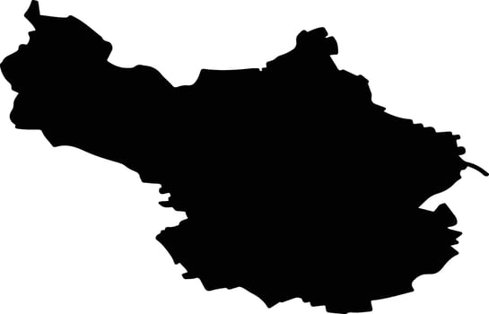 Redange Attert Luxembourg silhouette map vector