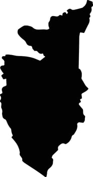 Redwood Jamaica silhouette map vector