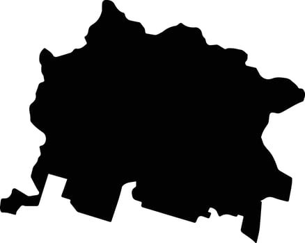 Reforma Mexico silhouette map vector