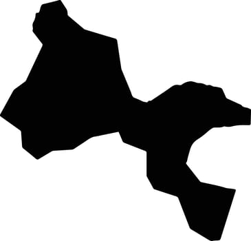 Reiat Switzerland silhouette map vector