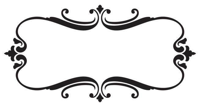 Black frame, vintage border, greeting card frame transparent background png