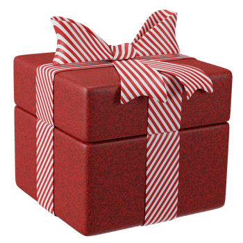 red Gift box symbol surprise reward png