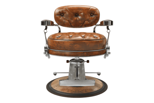 Barber stool isolated on transparent back ground png