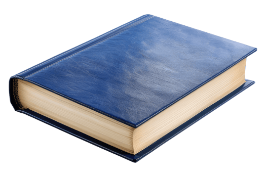 Blue book isolated on transparent background png
