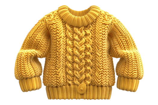 Cute baby sweater isolated on transparent background png