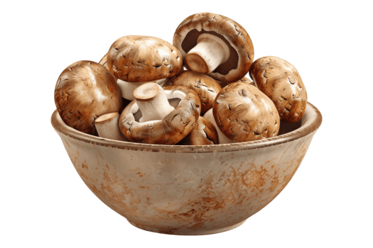 Fresh champignon mushroom png