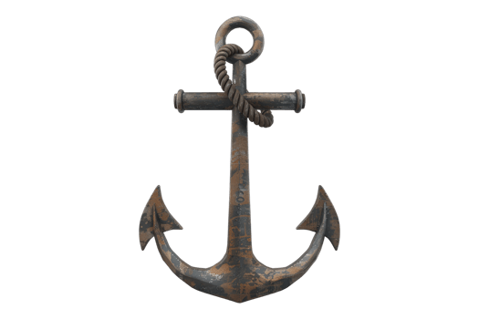 Anchor isolated on transparent back ground png