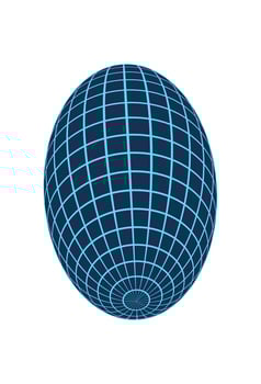 Y2k 3d grid globe, brutal art abstract wire frame figure icon, cyber tech geometric net shape object, y2k trendy mesh pattern structure symbol, cyberpunk geometry grid form illustration. vector