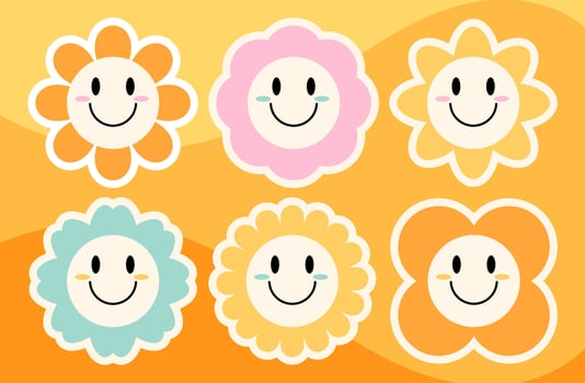 Thank you sticker template business packaging vector