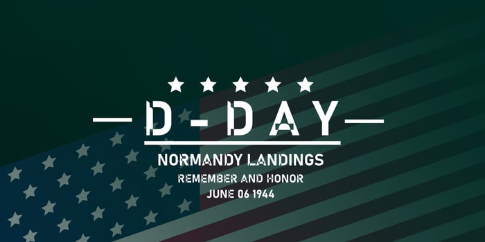 D-day normandy landing vector