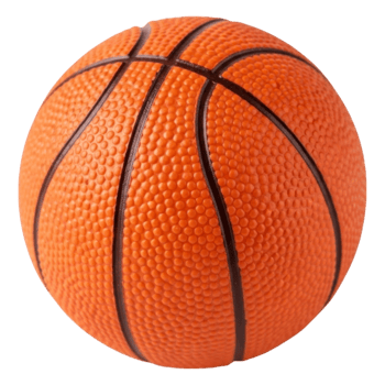 Close-up of textured orange basketball with black lines png
