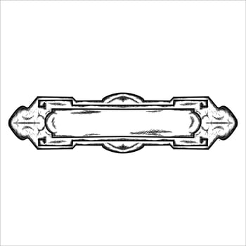 an illustration of a decorative plate vector