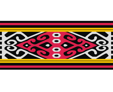 typical Flores ikat weaving motif, indonesian textil traditional, suitable for use as background, batik, etc png
