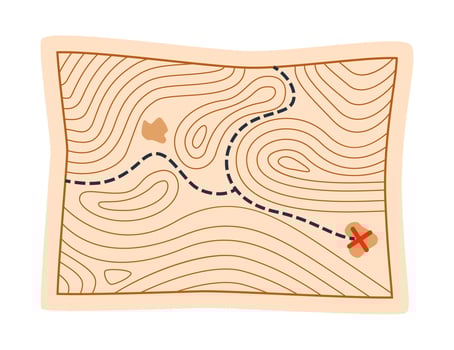 Topography map. The concept of a conditional geography scheme and the terrain path. Ultra wide size. Map on land terrain Illustration. vector