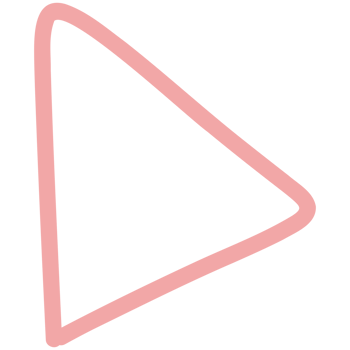 a pink triangle with a line through it png