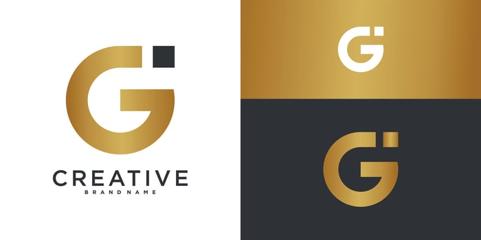 Abstract initial letter G logo. Premium vector