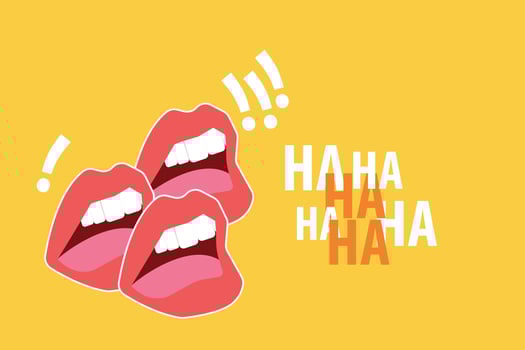 Open Mouth Laughing Out Loud vector