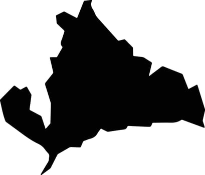 Riacho dos Machados Brazil silhouette map vector