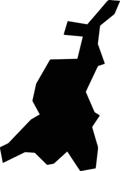 Rimi Nigeria silhouette map vector