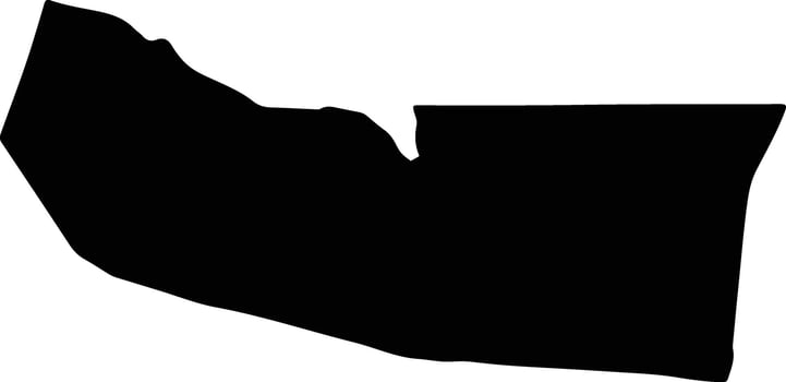 Rock Jamaica silhouette map vector