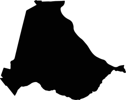 Rosario Argentina silhouette map vector