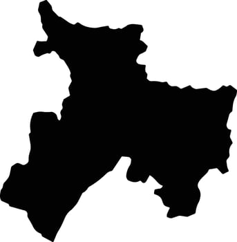Ruisui Taiwan silhouette map vector