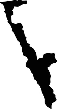 Rumonge Burundi silhouette map vector