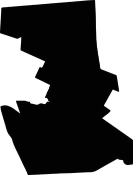 Sabinas Mexico silhouette map vector