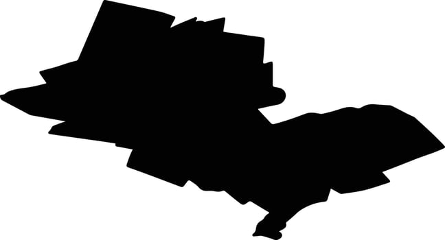 SAGU Romania silhouette map vector