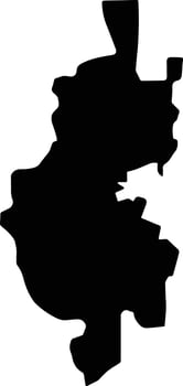 Sahar Yemen silhouette map vector