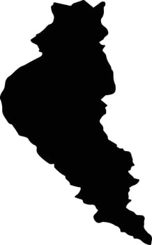 SALISTEA Romania silhouette map vector