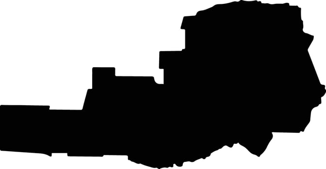 San Alberto Argentina silhouette map vector