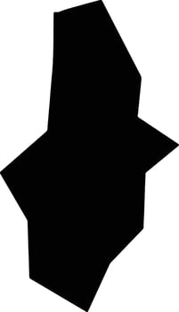 San Antonio El Salvador silhouette map vector