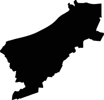 San Bernardo Del Viento Colombia silhouette map vector