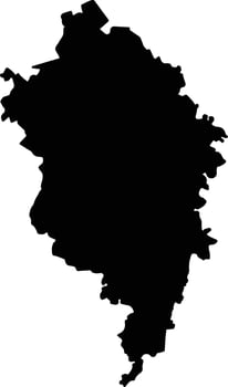 San Carlos Colombia silhouette map vector
