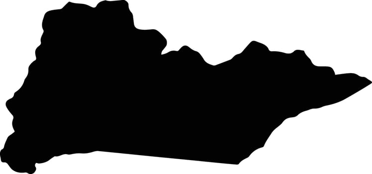 San Casimiro Venezuela silhouette map vector