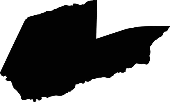 San Fernando Honduras silhouette map vector