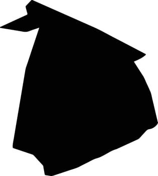 San Juan del Estado Mexico silhouette map vector