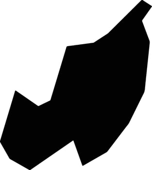 San Juan La Laguna Guatemala silhouette map vector