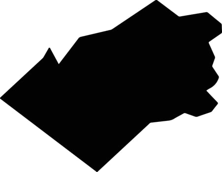 San Miguel Yotao Mexico silhouette map vector