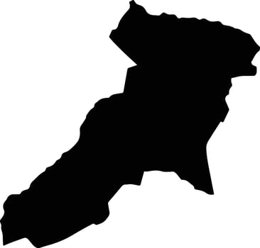 San Patricio Paraguay silhouette map vector