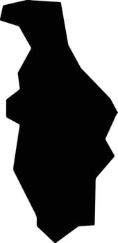 San Pedro Perulapan El Salvador silhouette map vector