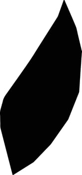 San Rafael Petzal Guatemala silhouette map vector