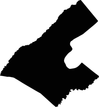 San Roque Argentina silhouette map vector