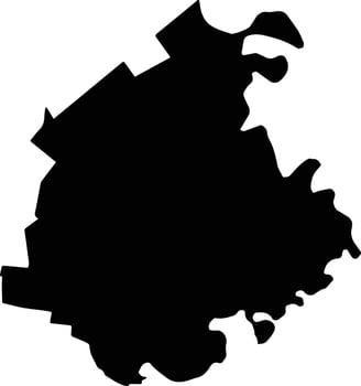 San Vicente Tancuayalab Mexico silhouette map vector