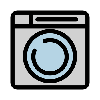 Bathroom washing machine - clean and modern bathroom png