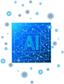 Conceptual design of an abstract artificial intelligence chip vector