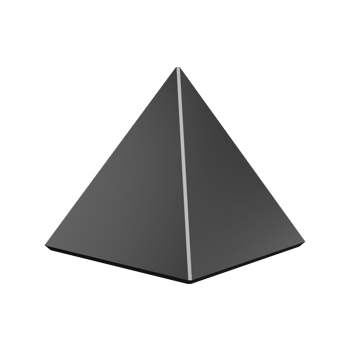 3d abstract icon black pyramid shape png