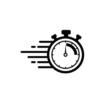 Fast stopwatch icon design isolated on transparent background png