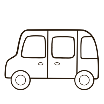 a small van icon on a transparent background png